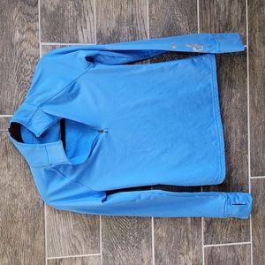 ATHLETA Quarter Zip Long Sleeve Top Size XS Blue
